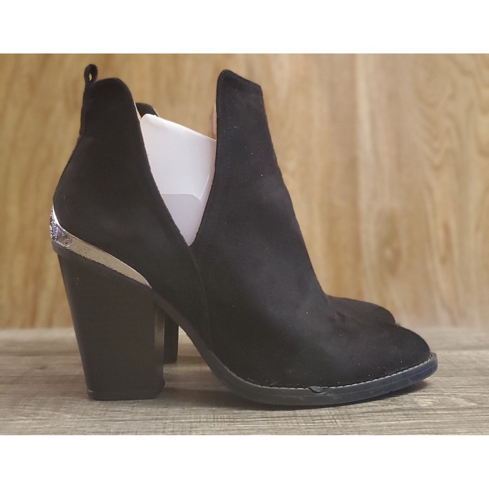 Charlotte Russe Slip On Ankle Booties Women's Size 7 Black